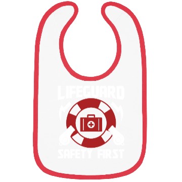 Discover Lifeguard safety first pool guard sea rescuer Bibs