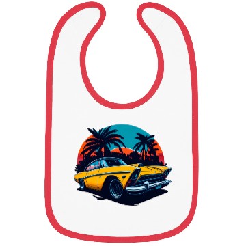 Discover Classic car illustration Bibs