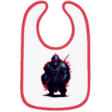 Discover Amazing gorilla warrior Bibs