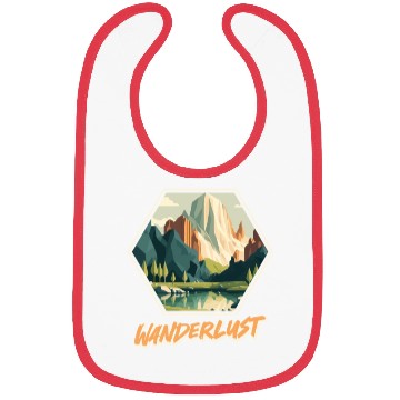 Discover Wanderlust mountaineer hiking mountain love Bibs