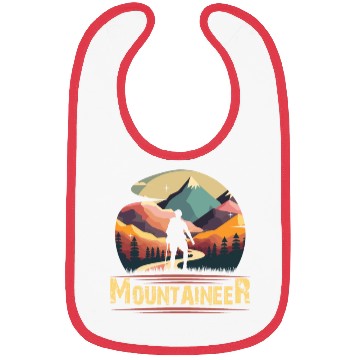 Discover Mountaineer Mountains climbing Hiker Wanderlust Bibs