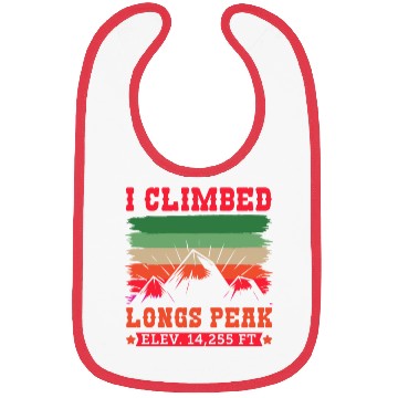 Discover Longs Peak Climbing Summits Hiking lover Bibs