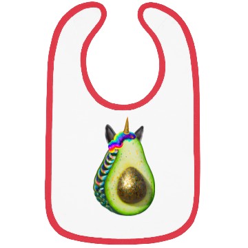 Discover Happy unicorn avocado Bibs