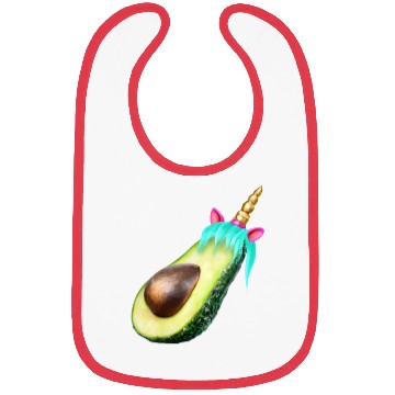 Discover Happy unicorn avocado Bibs