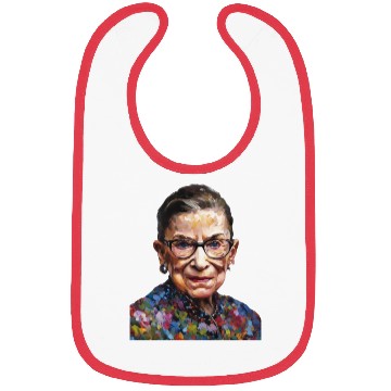 Discover Ruth Bader Ginsburg portrait in a Monet style Bibs