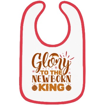 Discover Glory To The Newborn King Bibs