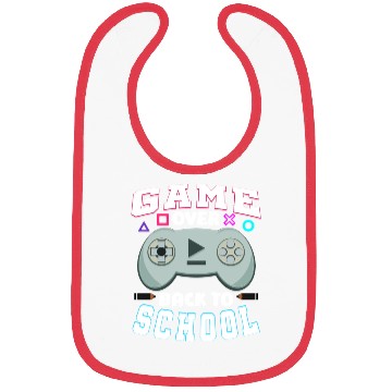 Discover Game Over Gaming Controller Back To School Bibs