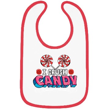 Discover I Crush Candy Confectioner Pastry Cook Bibs