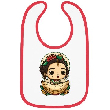 Discover Frida Kahlo & Tacos Cinco De Mayo Mexican Fiesta Bibs