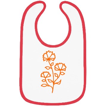 Discover flower line art vector Bibs