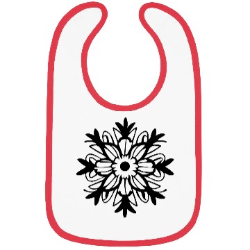 Discover Abstract Flower Bloom Snowflake Vector Bibs