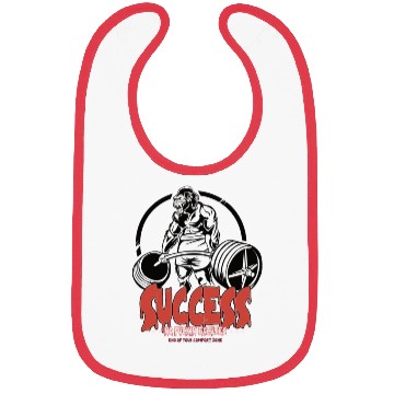 Discover GYM No Excuses Success Body Building Gorilla Bibs