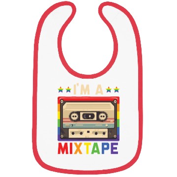 Discover I'm A Mixtape Rainbow Pride Month LGBTQ Gay Pride Bibs