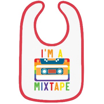Discover I'm A Mixtape Rainbow Pride Month LGBTQ Gay Pride Bibs