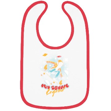 Discover OLD SCHOOL Legend Skateboard Pop-Art Style 242 Bibs