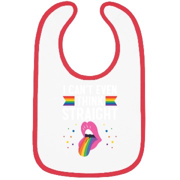 Discover I Can't Even Think Straight Rainbow Pride LGBTQ Bibs