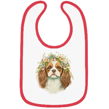 Discover Cute Cavalier King Charles Spaniel Flower Crown Do Bibs