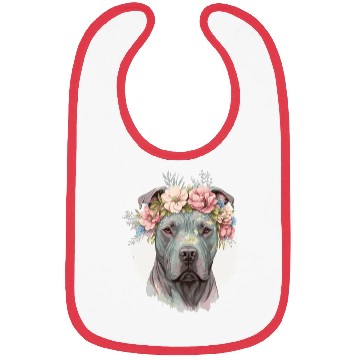 Discover Cute Cane Corso Flower Crown Pet Dog Puppy Bibs