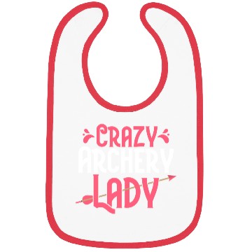 Discover Crazy Archery Lady Bow & Arrows Target Archer Bibs