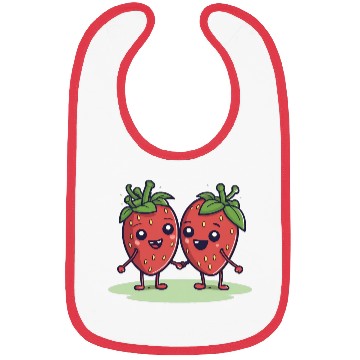 Discover Strawberry Friends Bibs