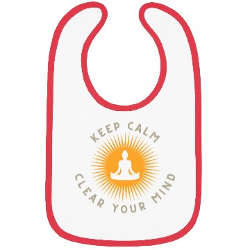 Discover Keep Calm, Clear Your Mind Bibs
