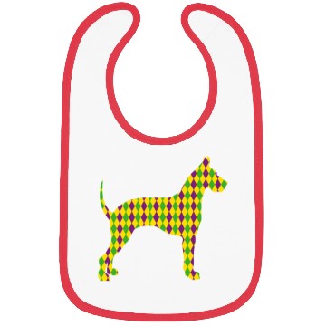Discover Harlequin Great Dane Silhouette Bibs