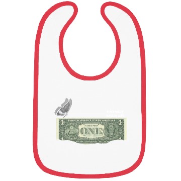Discover Black Vintage Money Bibs