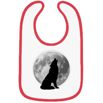 Discover Halloween Wolf Moonlight Wildlife Animal Design. Bibs
