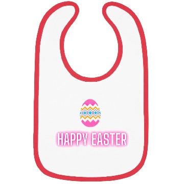 Discover Happy easter colored eggs design Bibs