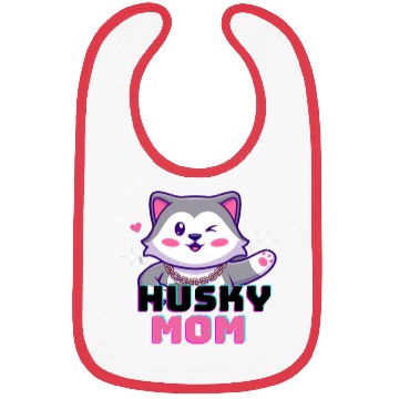 Discover Husky Dog Mom, husky lover Bibs