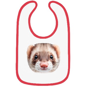Discover Cute Ferret Face Bibs