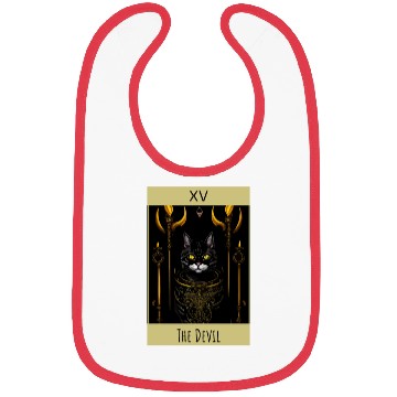 Discover Tarot card the devil cat - readings and astrology Bibs