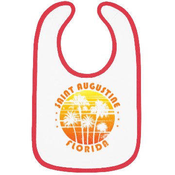 Discover Retro Saint Augustine Florida Souvenir Vintage Bibs