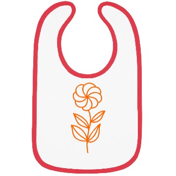 Discover flower design Vector Bibs
