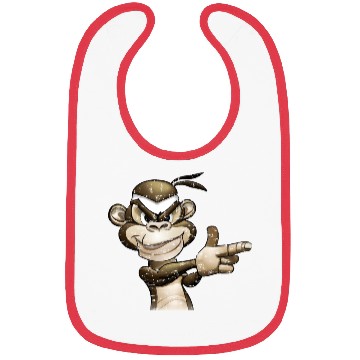 Discover Gangster Monkey Graffity Handgun Bibs