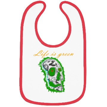Discover life is green Bibs