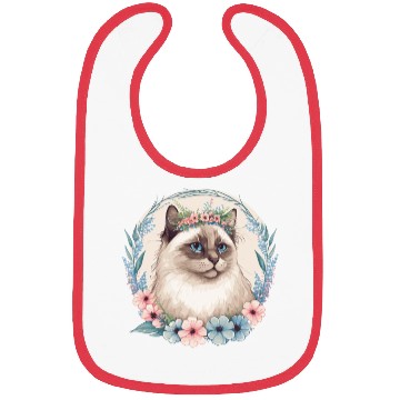 Discover Cute Ragdoll Cat Flower Crown Cats Pet Kitten Bibs