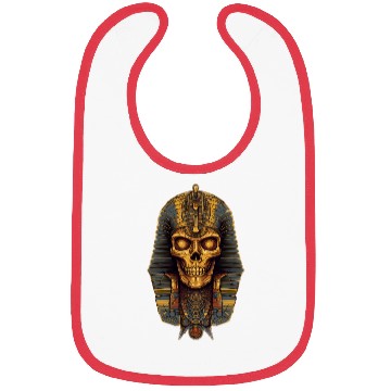 Discover Pharaoh Egypt Skull Death Mask Gift Idea Bibs
