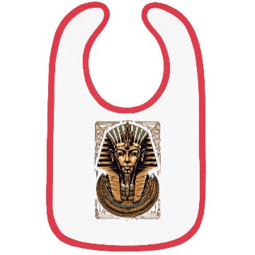 Discover Pharaoh Egypt Death Mask Gift Idea Bibs