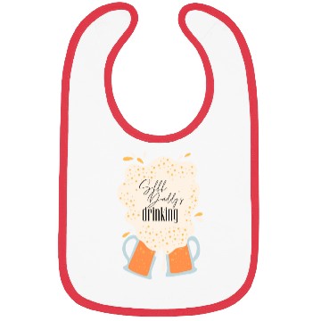 Discover Shhh, Daddy's Drinking, Funny Dad Beer Quote Gift Bibs