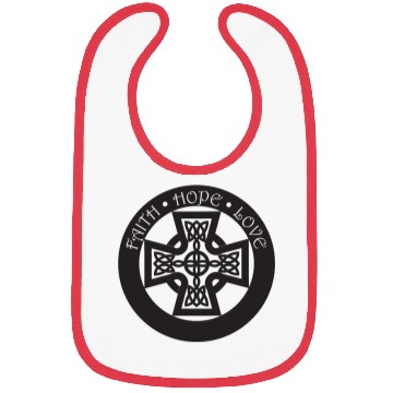 Discover Timeless Celtic Cross With Celtic Knots Faith Bibs