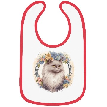 Discover Cute Persian Cat Flower Crown Cats Pet Kitten Bibs