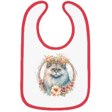 Discover Cute Persian Cat Flower Crown Cats Pet Kitten Bibs