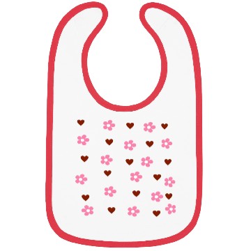 Discover Aesthetic flowers and hearts Bibs