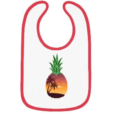 Discover Pineapple Beach Sunset - Tropical Summer Bibs