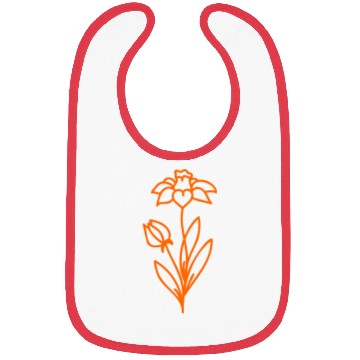 Discover flower design Vector Bibs