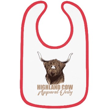 Discover Highland Cow Apparel Only Bibs