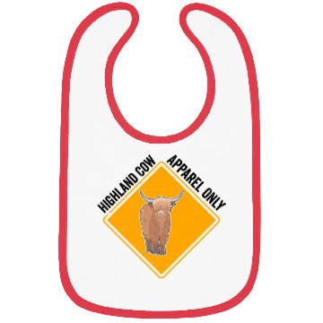Discover Highland Cow Apparel Only Bibs