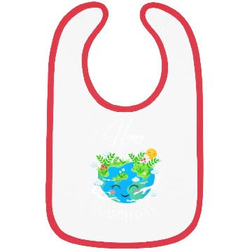 Discover Green and Blue Happy Earth Day Bibs
