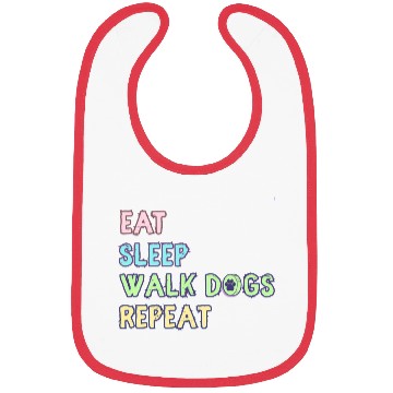 Discover Eat Sleep Walk Dog Repeat Walking Bibs
